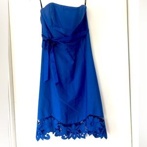 Betsey Johnson strapless cotton dress, size 6